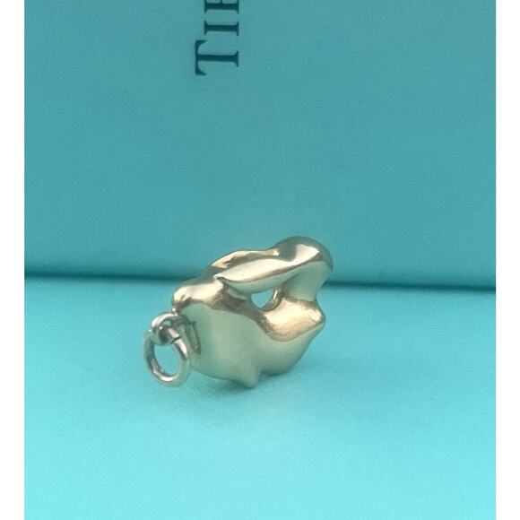 RARE Tiffany & Co Elsa Peretti 18k Gold Zodiac Rabbit Charm Pendant For Necklace - Picture 12 of 16